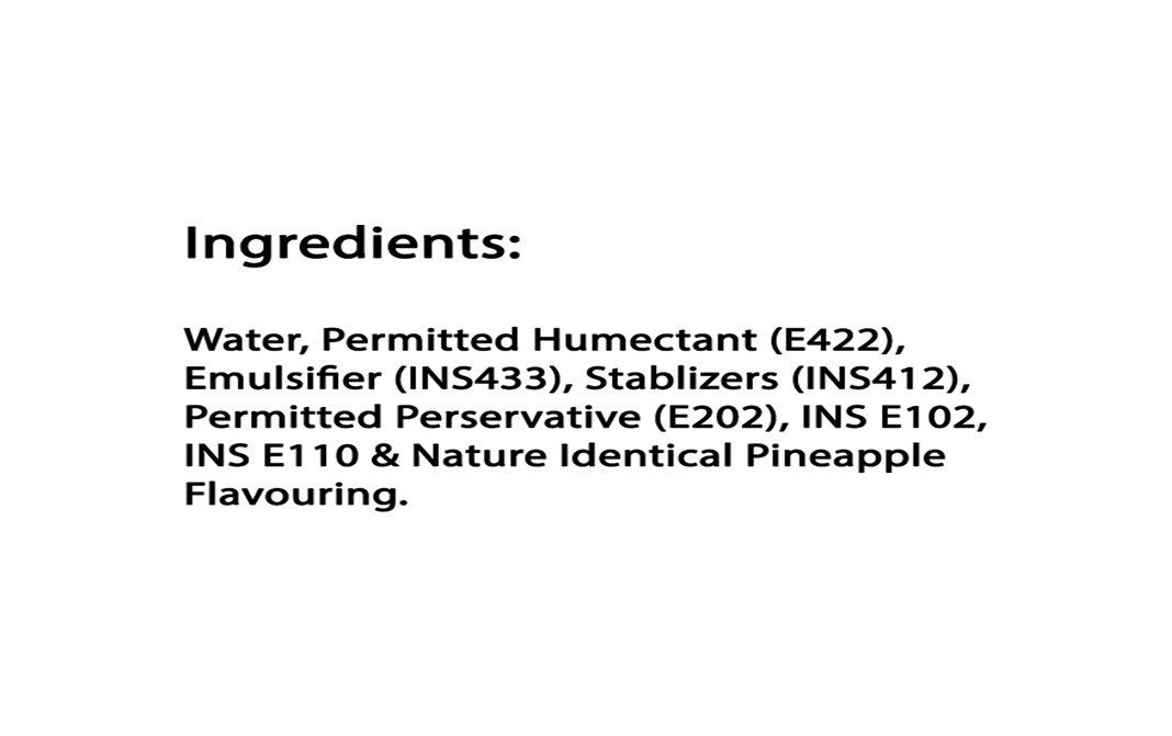 Bloom Pineapple Liquid Flavoured Colours   Plastic Bottle  500 millilitre